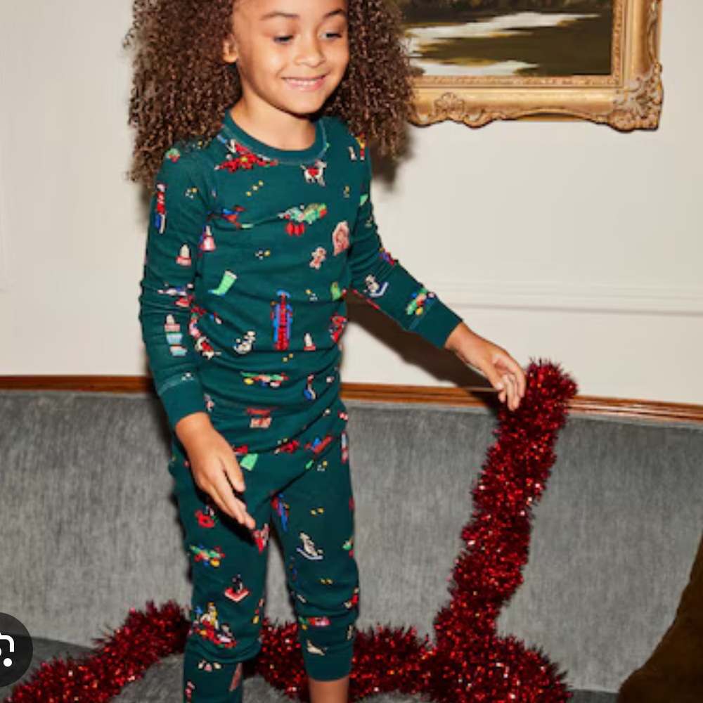 NWT Indigo Organic Cotton PJ’s Set Size 14